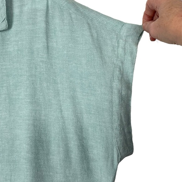 Weatherproof Vintage Washable Linen Lt. Green Women’s Blouse Size Large - Picture 5 of 11